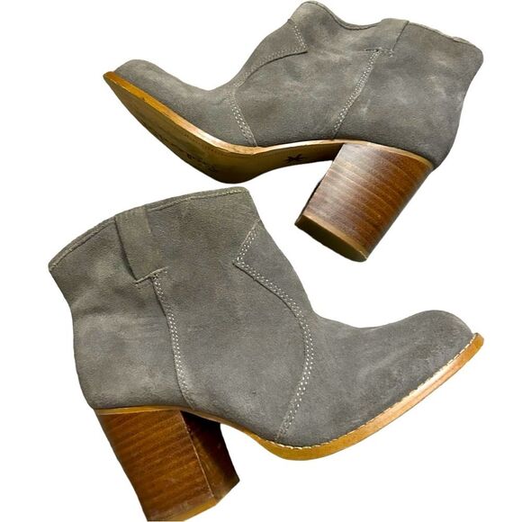 Splendid Lakota Grey High Heel Booties Size 7.5 - Picture 1 of 9